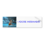 I ADORE MERMAIDS! BUMPER STICKERS