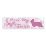 I Adore my Skye Terrier Bumper Sticker bumper stickers