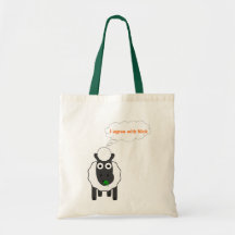 I Agree With Nick ~ Political U.K General Election Canvas Bags