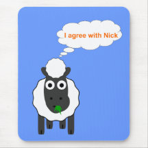 I Agree With Nick ~ Political U.K General Election Mouse Mats