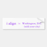 i align + city bumper stickers