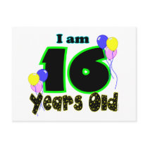 I Am 16 Years Old Post Card