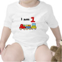 I am 1 (wooden toy train) t-shirts