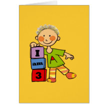 I am 3 greeting card