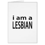 i am a lesbian greeting card