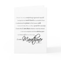 I Am a Marathoner - Best Of Luck Greeting Cards