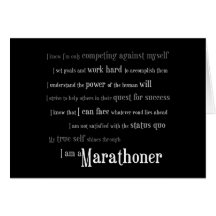 I am a Marathoner Card