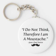I Am A Moustache Keychain