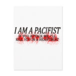 I Am A Pacifist postcards