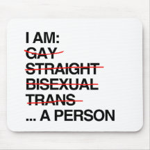 I AM A PERSON MOUSEPAD