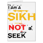 I Am A Sikh, Not A Seek cards