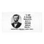 I Am A Slow Walker But I Never Walk Back Quote Picture Card