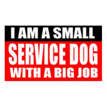I am a small Service Dog with a Big Job Business Card Template