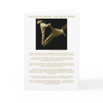 I Am A Social Worker, These Are My Hands ! Greeting Cards