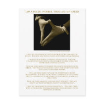 I Am A Social Worker, These Are My Hands ! Post Cards