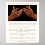 I Am A Social Worker, These Are My Hands-Poster