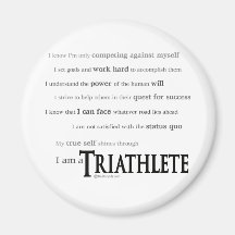 I am a Triathlete Magnets