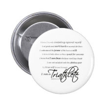 I am a Triathlete - Script Pin