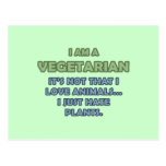 I am a Vegetarian Post Card