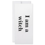 "I am a witch" Intention Card rack cards