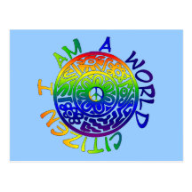 I Am A World Citizen Post Cards