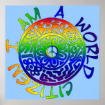 I Am A World Citizen posters
