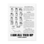 I Am All Tied Up (Tie Knowledge Hur) Post Card