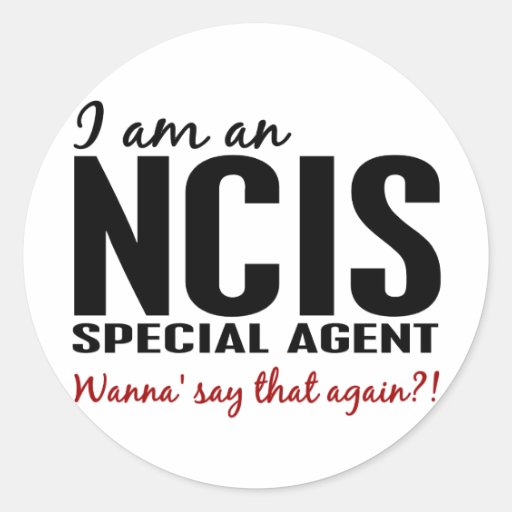 I Am An NCIS Special Agent Round Stickers