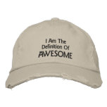 I Am Awesome embroidered hats