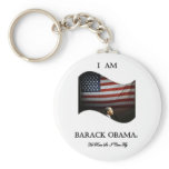 I Am Barack Obama (colour) keychains