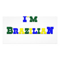 I am Brazilian Personalised Photo Card