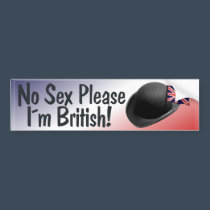 I am British bumper stickers