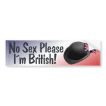 I am British bumper stickers
