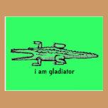 i am gladiator postcards