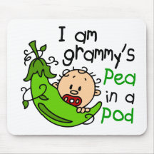 I am Grammy's Pea In A Pod Mouse Mats