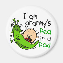 I am Grammy's Pea In A Pod Refrigerator Magnet