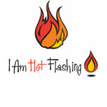I Am Hot Flashing t-shirts