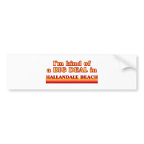 I am kind of a BIG DEAL in Hallandale Beach Bumper Sticker