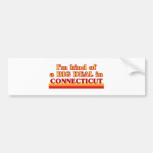 I am kind of a BIG DEAL on Connecticut Bumper Stickers