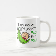 I Am Nana And Papa's Pea In A Pod Coffee Mug