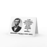 I Am Naturally Anti-Slavery Slavery Is Wrong Quote cards