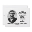 I Am Naturally Anti-Slavery Slavery Is Wrong Quote invitations
