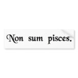 I am not a fish. bumper stickers
