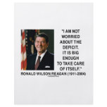 I Am Not Worried About The Deficit (Reagan) Quote flyers