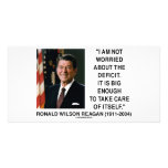I Am Not Worried About The Deficit (Reagan) Quote photo cards