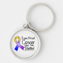 I Am Proof Bladder Cancer Can Be Beaten Key Chain