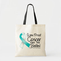 I Am Proof Cervical Cancer Can Be Beaten Tote Bag