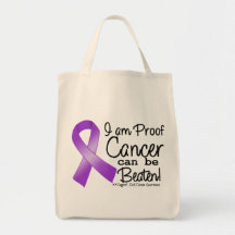 I Am Proof GIST Cancer Can Be Beaten Canvas Bags
