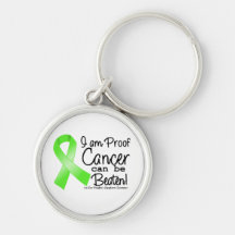 I Am Proof Non-Hodgkins Lymphoma  Can Be Beaten Key Chain