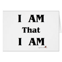 I AM That I AM Greeting Card